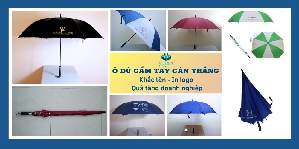 Ô Dù Cầm Tay Cán Thẳng