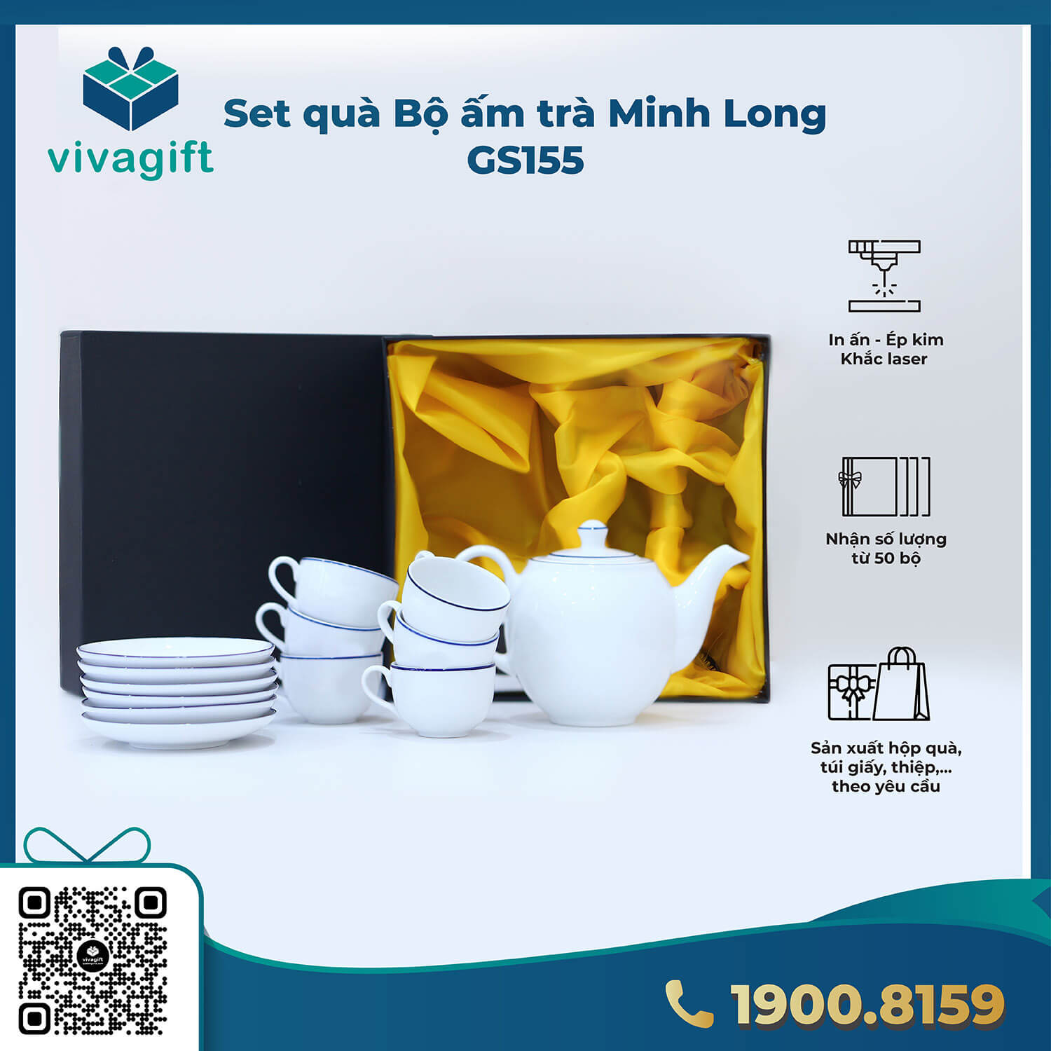 set qua tang bo am tra minh long gs155 6 VivaGift