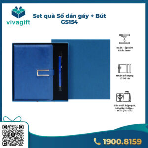 Set Quà Tặng Sổ Tay Dán Gáy Và Bút Ghi Chép GS154