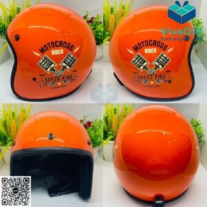 Mũ Bảo Hiểm 3/4 Đầu Nhựa ABS BH016-8