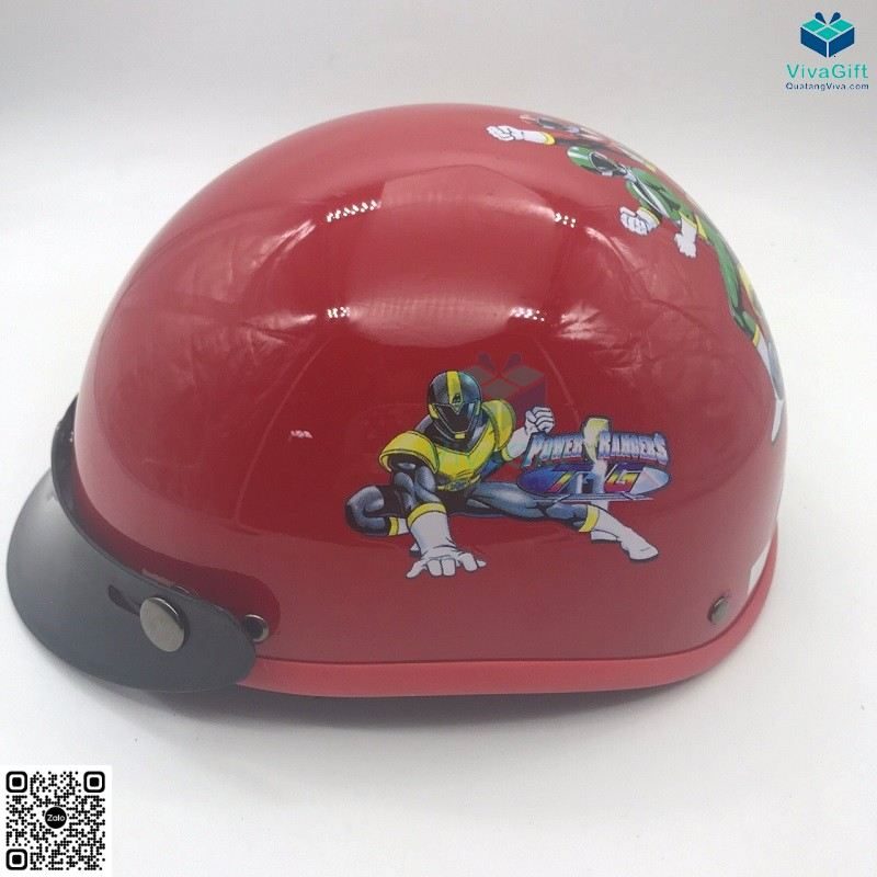 Mũ Bảo Hiểm Nửa Đầu Trẻ Em BH018-1 In Logo