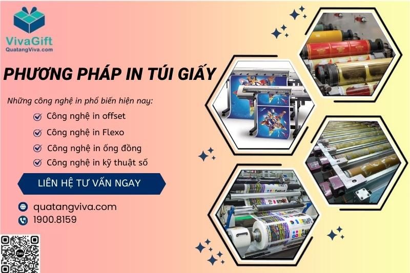 Công nghệ in logo lên túi giấy