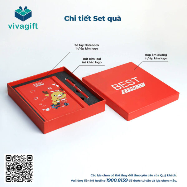 Bộ Giftset Sổ Tay NoteBook Và Bút Ghi Chép GS159 1