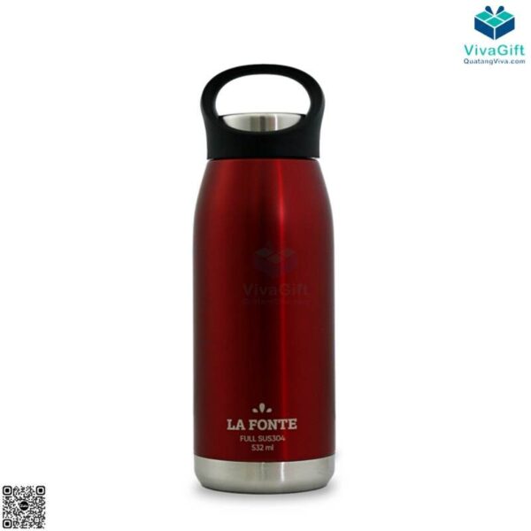 Bình Giữ Nhiệt Lafonte 532ml Nắp Có Quai Xách 011037-RED