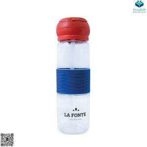 Bình Nước Nhựa Lafonte 550ml Thể Thao Kèm Ống Hút 004084