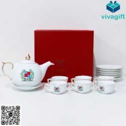 GiftSet Bộ Ấm Trà Bát Tràng GS156 In Logo – Quatangviva.com