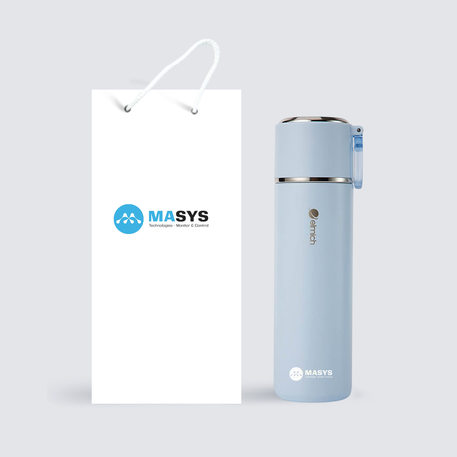 Quà Tặng Doanh Nghiệp Vivagift 70 Bình Giữ Nhiệt Elmich 480ml EL8315 Inox 316 Có Nắp Làm Ly