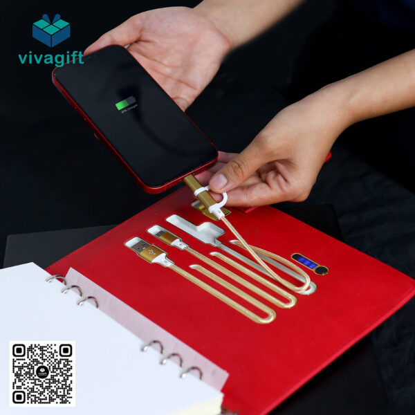 Giftset Sổ Tay Đa Năng Kèm Sạc Dự Phòng, USB Và Bút Kim Loại GS158 - Hình ảnh 11