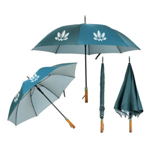 Dù Thẳng Poly Cán Gỗ R=70cm D054 - Quà Tặng Viva