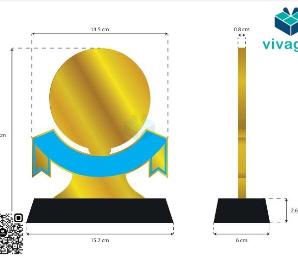 Kỷ Niệm Chương Gỗ Đồng KN-D305 5