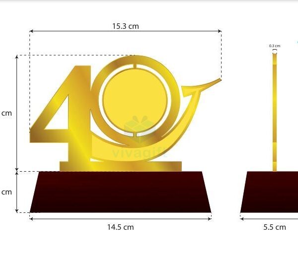 Kỷ Niệm Chương Gỗ Đồng Số 40 KN-D308 (6)