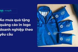 Áo mưa quà tặng quảng cáo in logo doanh nghiệp theo yêu cầu