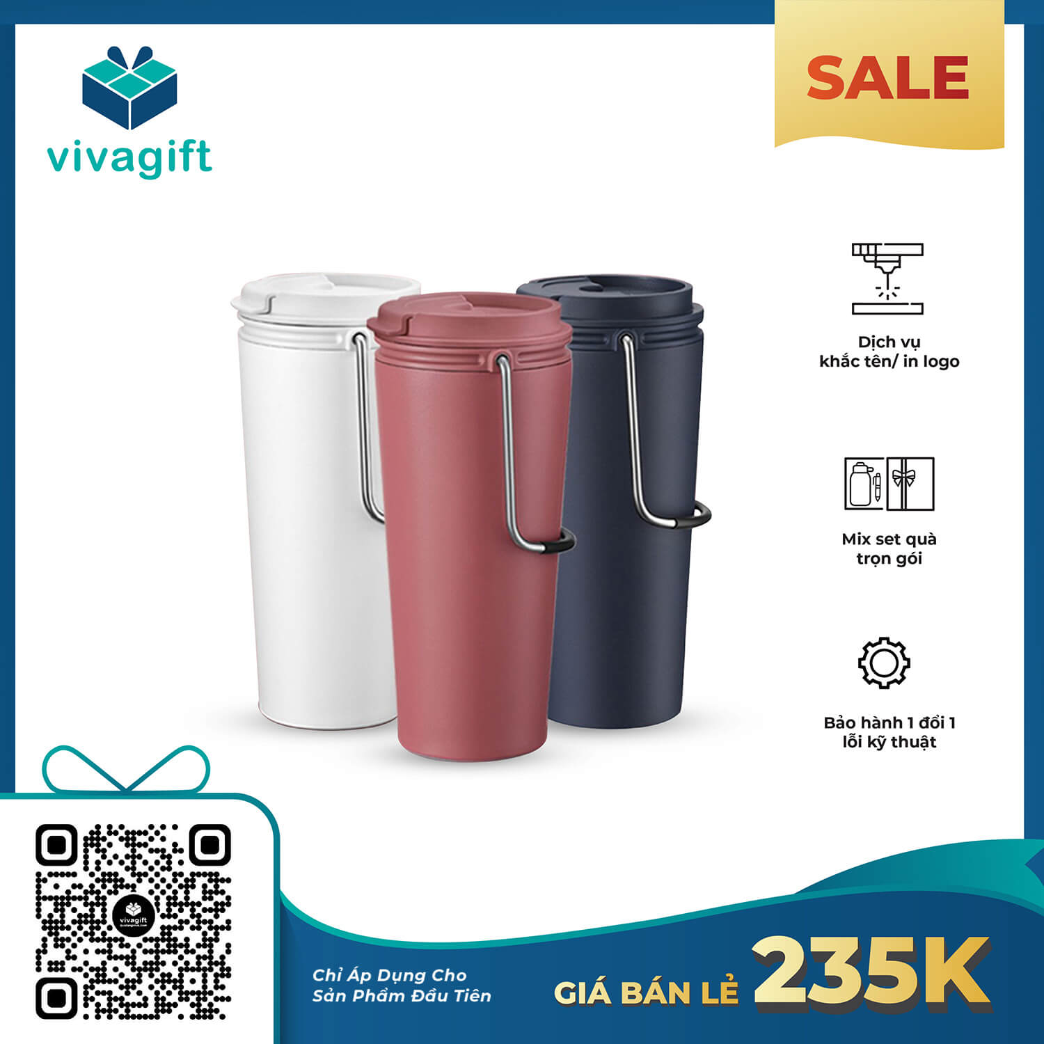 Bình Giữ Nhiệt LocknLock 540ml Bucket Tumbler LHC4269