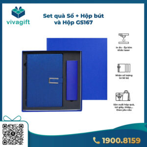 Bộ Quà Tặng Sổ Tay và Hộp Bút Parker GS167