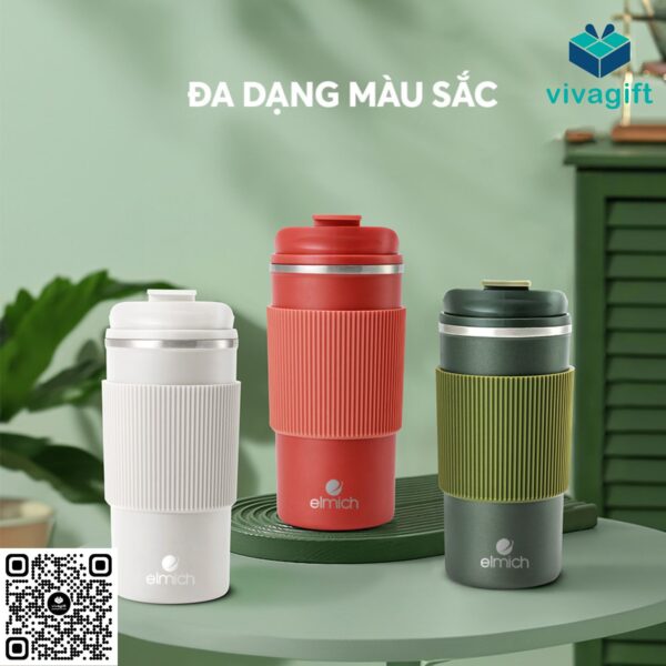 Cốc giữ nhiệt inox 304 Elmich 2248345 dung tích 480ML - Quà tặng Viva