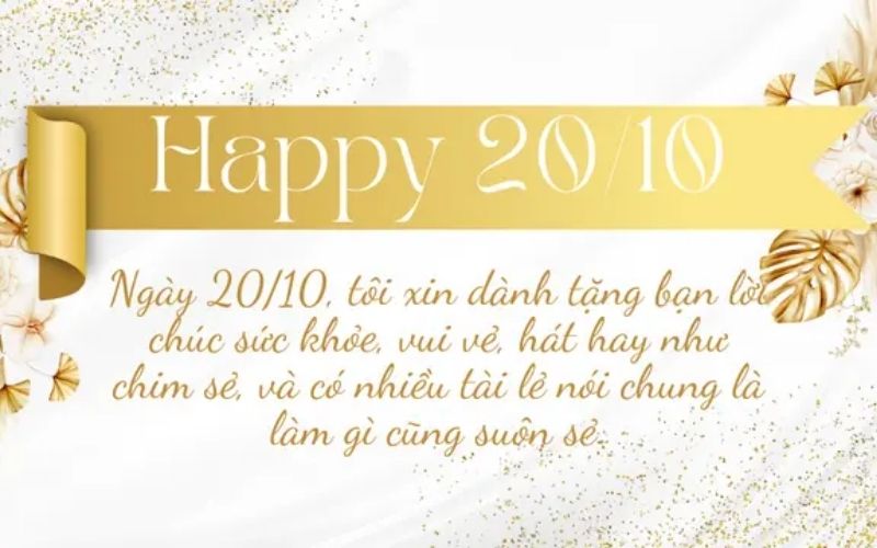 Mẫu thiệp chúc mừng ngày 20/10 cho đồng nghiệp nữ