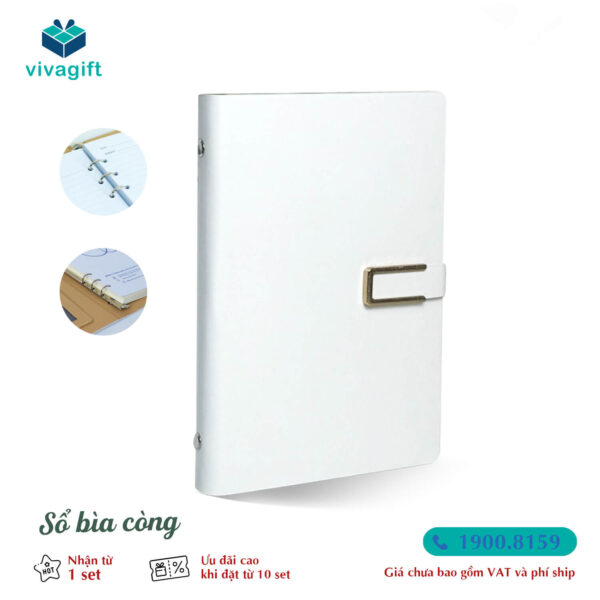 Set Quà Sinh Nhật Sổ B098, Bút V048, Thiệp, Hộp Đựng Cao Cấp SQSN01 - Quà tặng Viva