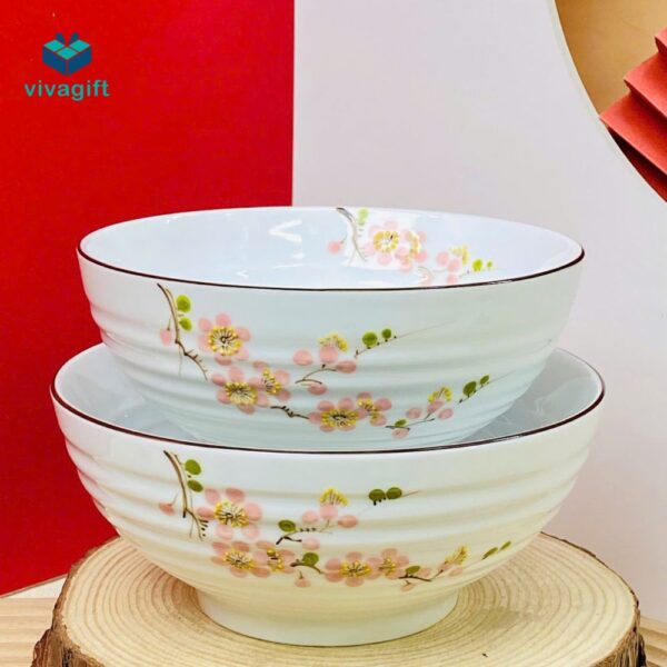 Bộ Bàn Ăn Bát Tràng Sứ Cao Cấp BAB-101 - Quatangviva.com