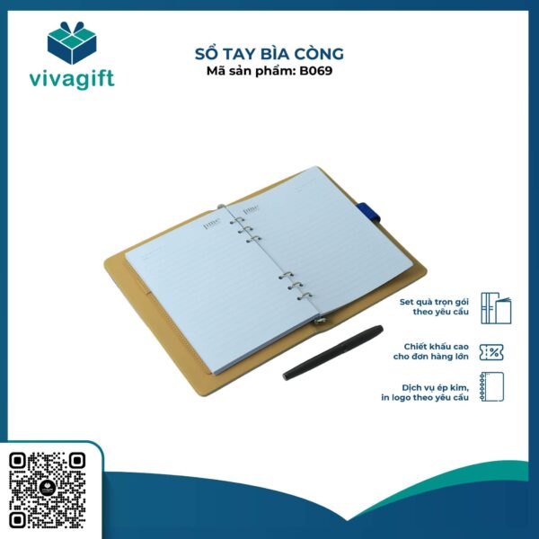 Sổ Tay Bìa Còng Gập 2 B069 - Hình ảnh 4