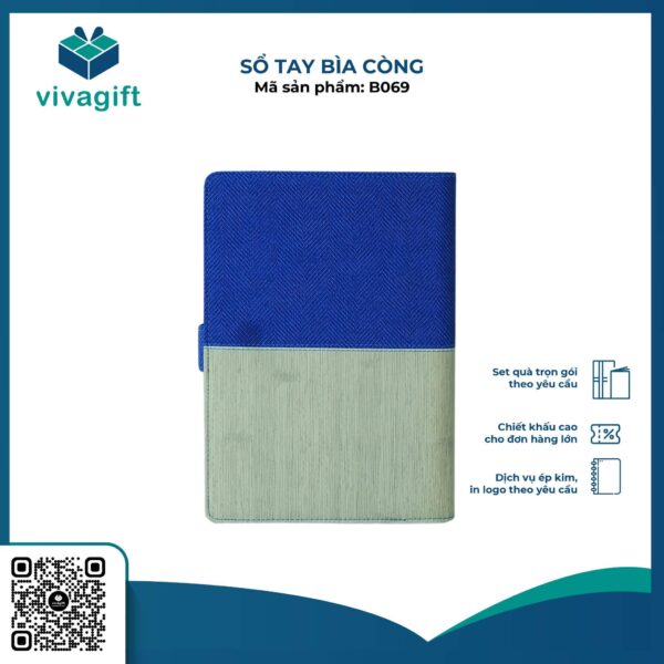Sổ Tay Bìa Còng Gập 2 B069 - Hình ảnh 2