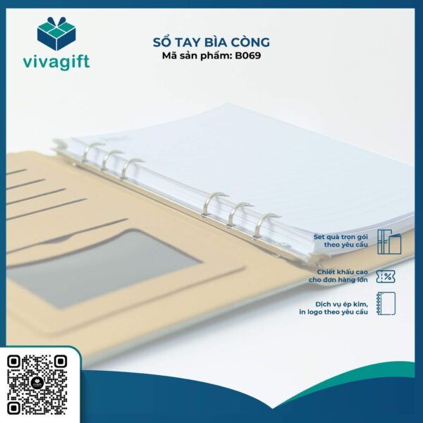 Sổ Tay Bìa Còng Gập 2 B069 - Hình ảnh 5