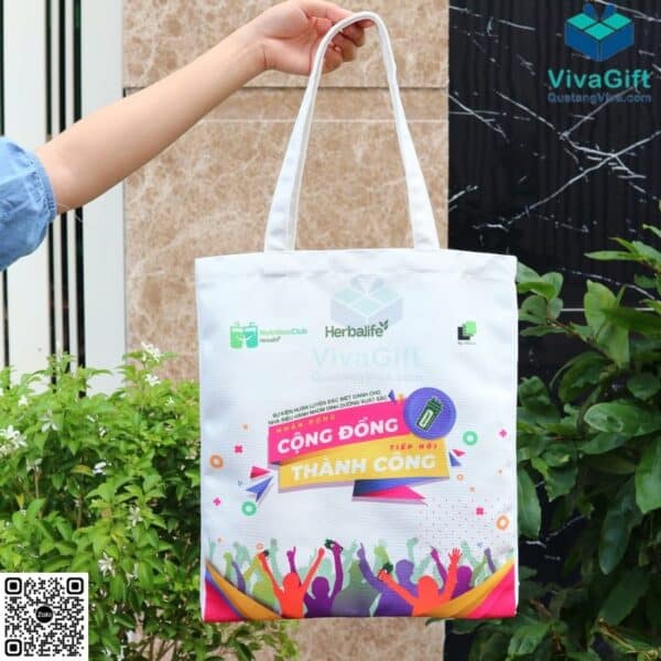 Quà Tặng Doanh Nghiệp Vivagifts 18 Quà Tặng Viva tui vai tote co quai xach tvc01 11 7 1 600x600 1 VivaGift