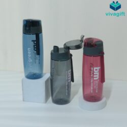 Bình nước nhựa Inochi in logo công ty theo yêu cầu, giá rẻ