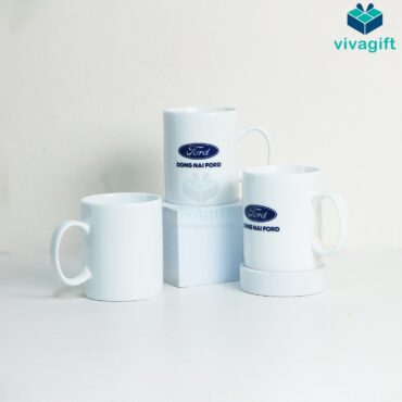 Ly sứ quà tặng, in logo công ty theo yêu cầu – Quatangviva.com