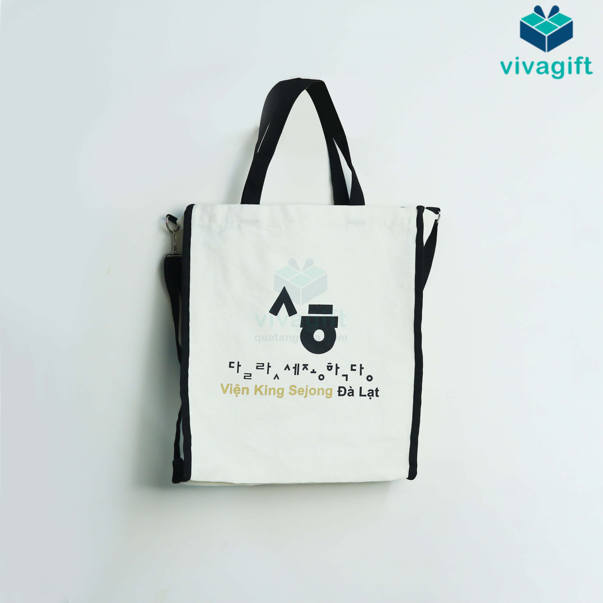Túi vải in logo, túi vải canvas in logo theo yêu cầu – Quatangviva.com