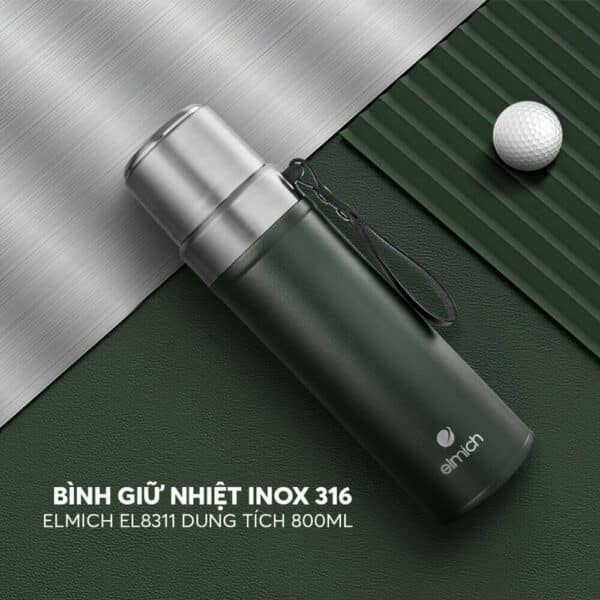 Bình Giữ Nhiệt inox 316 Elmich Dung Tích 800ml EL8311 - Hình ảnh 3