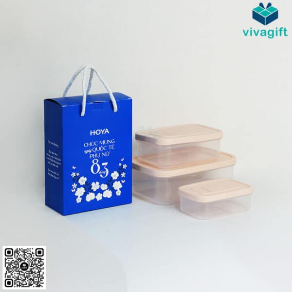 Bộ Quà Tặng Hộp Nắp Cài Đựng Hộp Nhựa GS191 - Hình ảnh 2