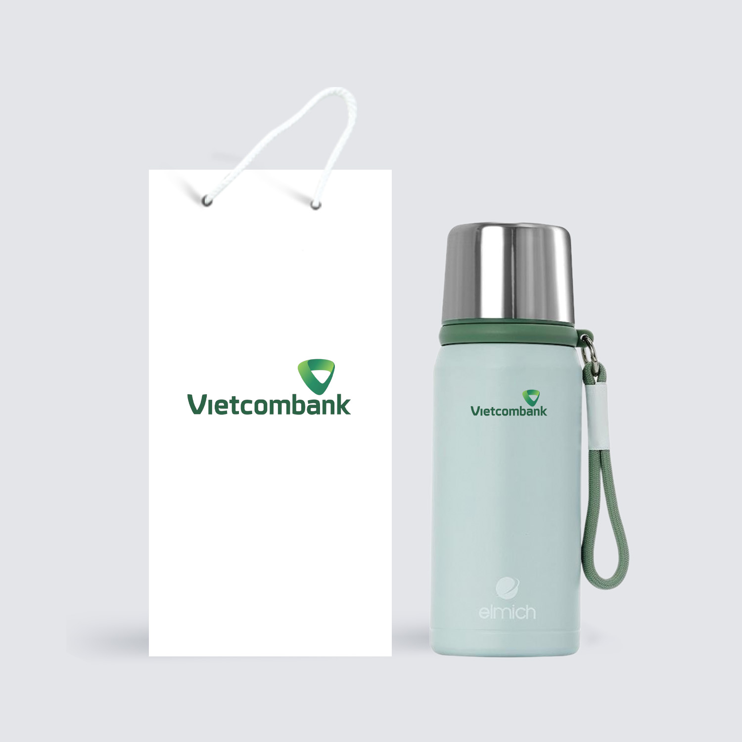 Quà Tặng Doanh Nghiệp Vivagift 74 Bình giữ nhiệt inox 304 Elmich dung tích 550ml EL8358