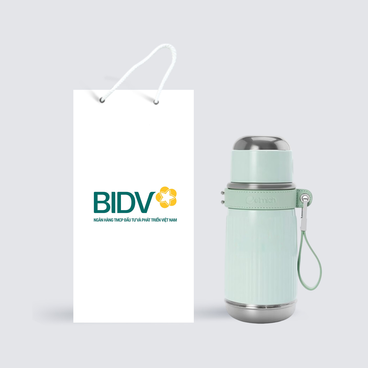 Quà Tặng Doanh Nghiệp Vivagift 80 Bình Giữ Nhiệt inox 304 Elmich Dung Tích 650ml EL8387
