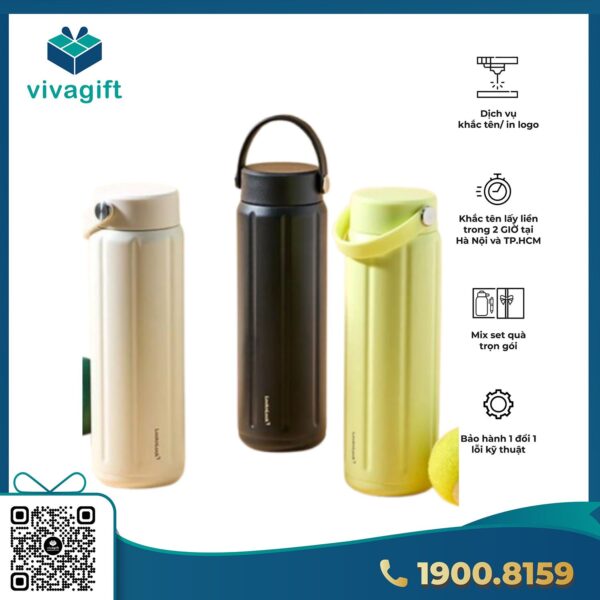 Bình giữ nhiệt LocknLock SLO ultralight tumbler siêu nhẹ dung tích 630ml thép không gỉ 304 có quai xách LHC4427 - Hình ảnh 5