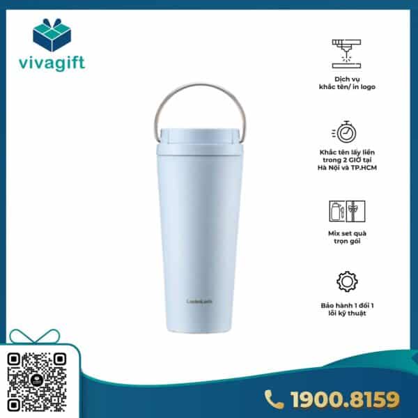 Bình giữ nhiệt LocknLock Bucket One Touch 550ml LHC3345 - Hình ảnh 5