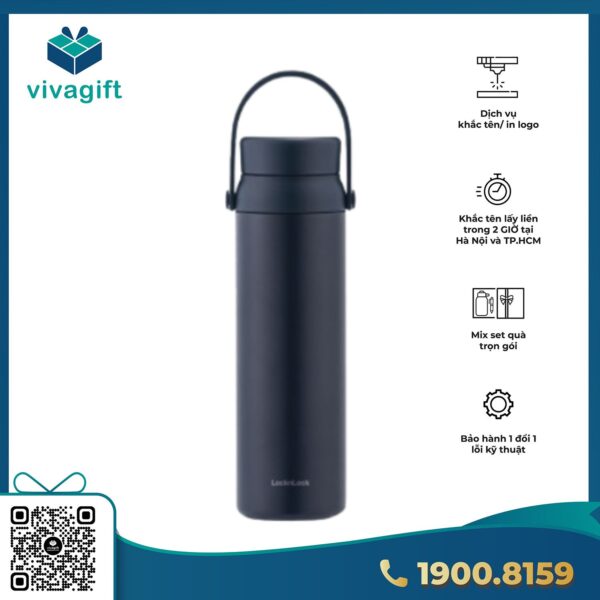 Bình giữ nhiệt LocknLock SLO ultralight tumbler siêu nhẹ dung tích 630ml thép không gỉ 304 có quai xách LHC4427 - Hình ảnh 3
