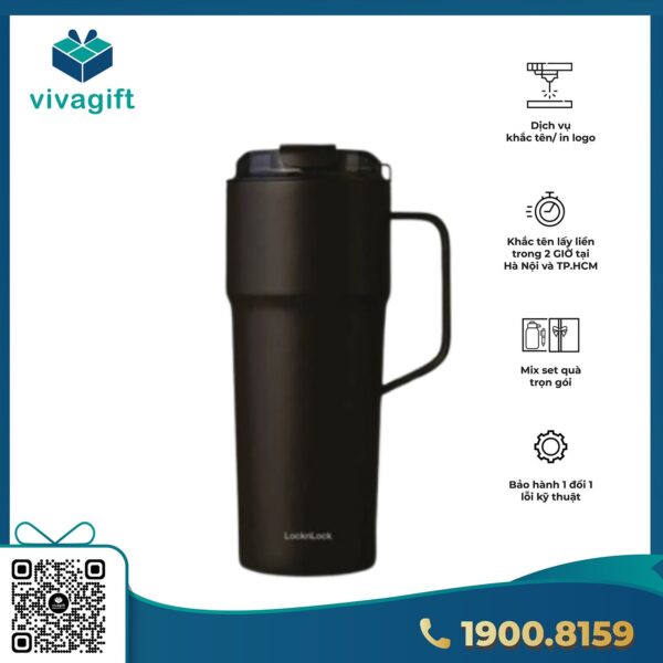 Bình giữ nhiệt LocknLock Metro Cafe HandleTumbler dung tích 750ml bằng thép không gỉ phủ sứ LHC4418 - Hình ảnh 6
