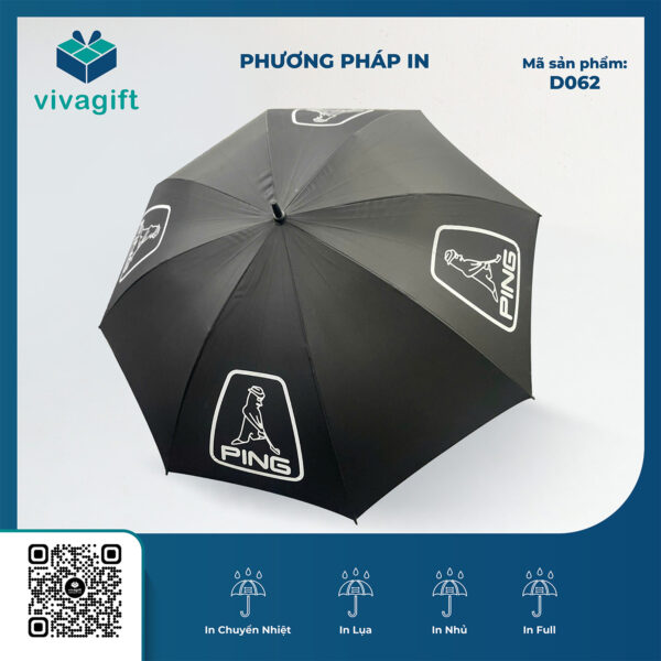 Dù cán thẳng bán kính 75cm Tay Ping D062 - Hình ảnh 8
