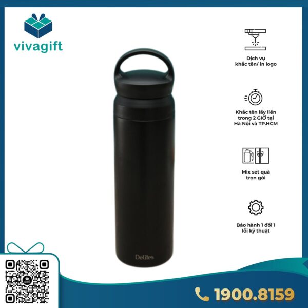Bình giữ nhiệt LocknLock SLO ultralight tumbler siêu nhẹ dung tích 630ml thép không gỉ 304 có quai xách LHC4427 - Hình ảnh 2