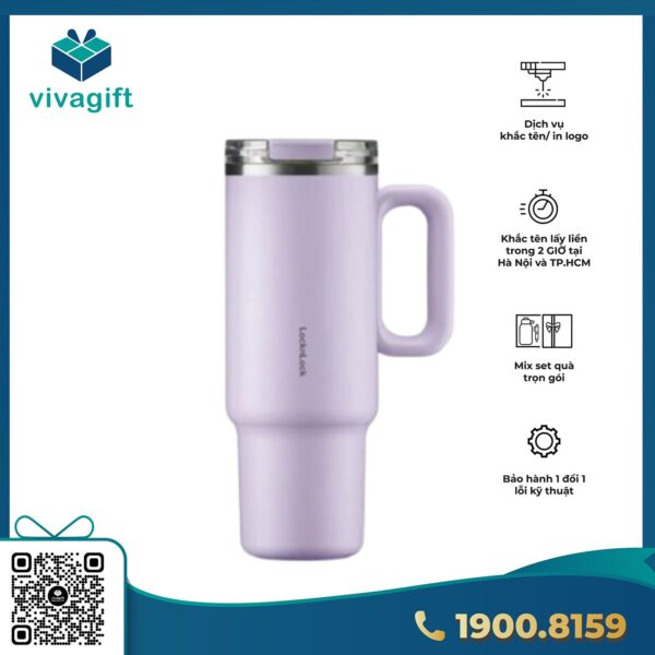 Bình giữ nhiệt LocknLock Balance Grip tay cầm chống trượt, 2 dung tích (900ml-1.2L) LHC4398 - Hình ảnh 2