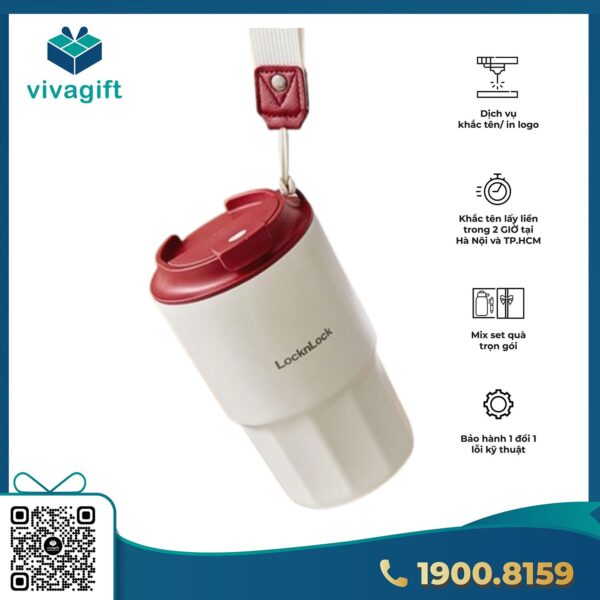 Bình giữ nhiệt LocknLock Vacuum coffee 450ml LHC4340 - Hình ảnh 5