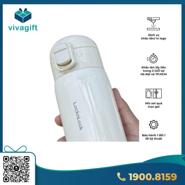 Bình Giữ Nhiệt LocknLock Round One - Touch Tumbler 500Ml LHC3296 - Hình ảnh 4
