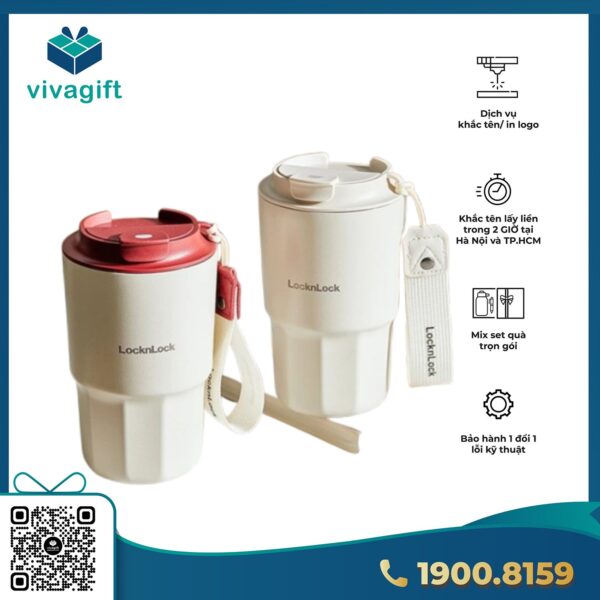 Bình giữ nhiệt LocknLock Vacuum coffee 450ml LHC4340 - Hình ảnh 4
