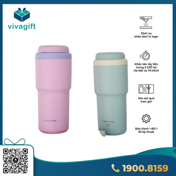 Bình Giữ Nhiệt LocknLock Daily Macaron Tumbler 480Ml LHC3292 - Hình ảnh 4