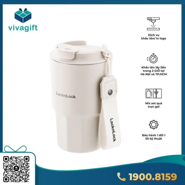 Bình giữ nhiệt LocknLock Vacuum coffee 450ml LHC4340 - Hình ảnh 3