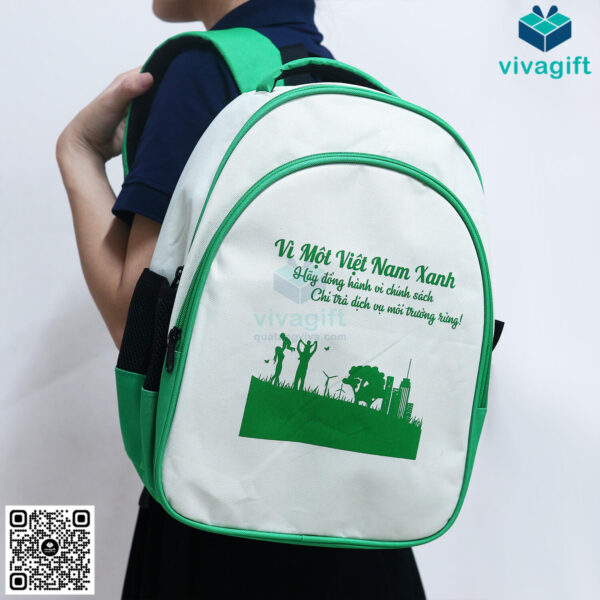 Balo Sinh Viên 4 Ngăn Vì Một Việt Nam Xanh BL140 - Hình ảnh 2