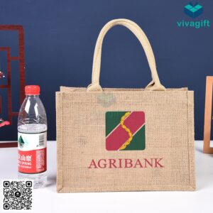 Túi vải đay hình hộp chữ nhật ngang, có quai xách TVD103
