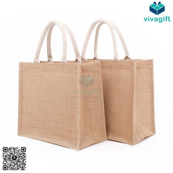 Túi vải đay hình hộp, có quai xách TVD102 - Hình ảnh 9