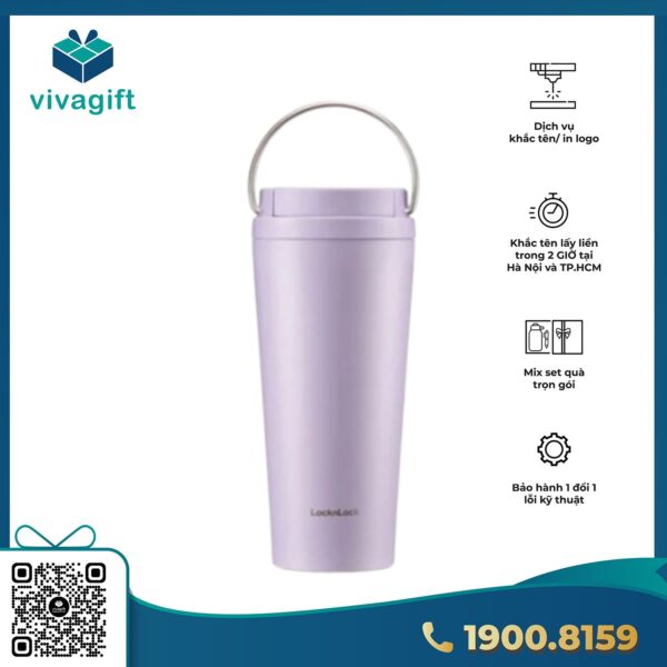 Bình giữ nhiệt LocknLock Bucket One Touch 550ml LHC3345LHC4398 - Hình ảnh 7