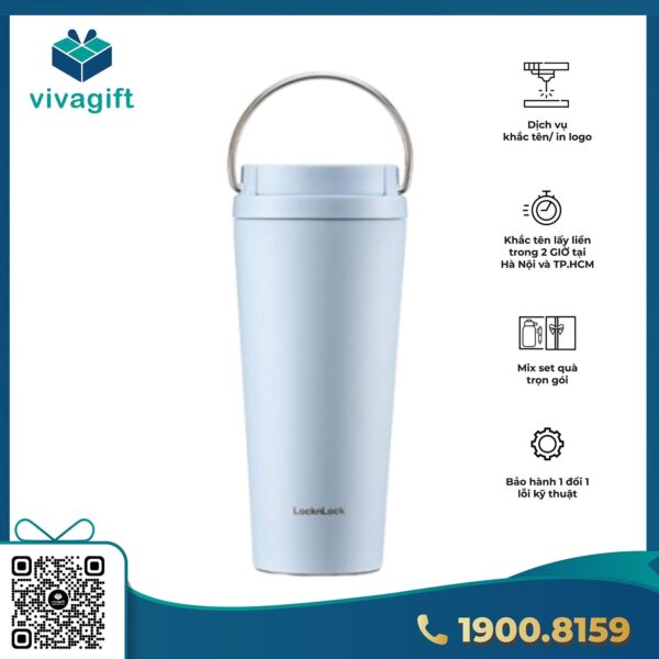 Bình giữ nhiệt LocknLock Bucket One Touch 550ml LHC3345LHC4398 - Hình ảnh 6